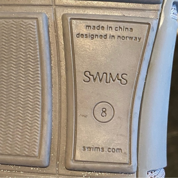 SWIMS Deck Shoes Mens 8 Water Outdoors Penny Loafer Blue Mesh Rubber Breathable - Picture 7 of 7